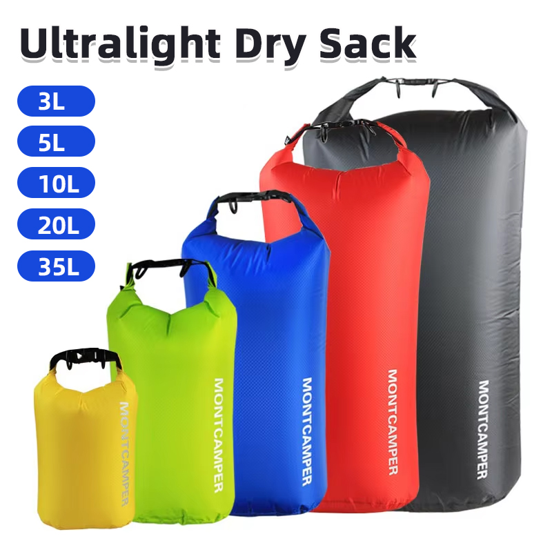 Dry Bag Roll Top - 超軽量ドライサック 3/5/10/20/35L 漂流水泳軽量ドライ収納袋防水ラフティングカヤックアウトドアスポーツバッグ