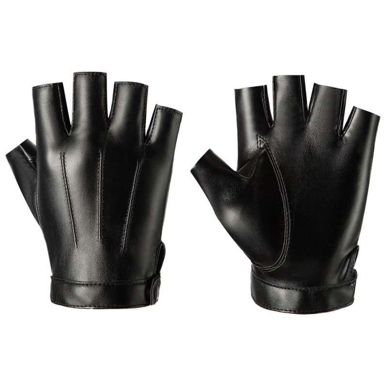 Pu レザー指なし手袋男性女性フィットネススポーツボタンスト - Spearfishing Glove のレビューと価格