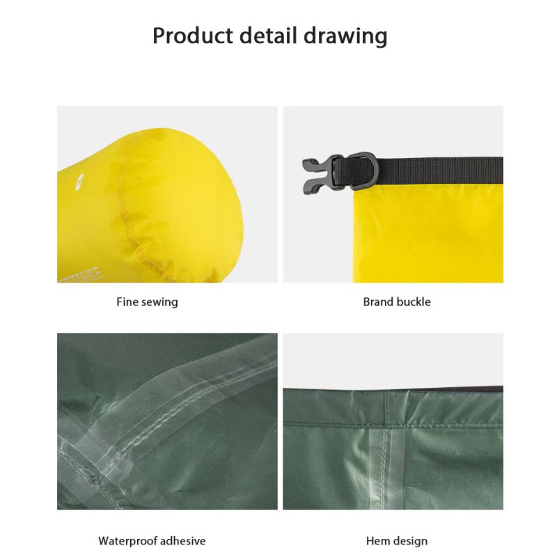 3/5/8/12/15/25/35/75L 防水ドライバッグ - Dry Bag Roll Top のレビューと価格
