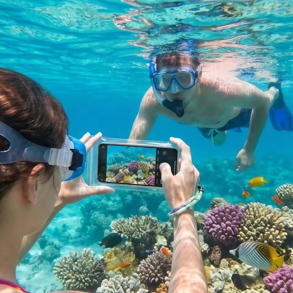 2-20 個の透明な電話ケース防塵防水水中保護バッグ再密封可 - Aquatic Diving のレビューと価格