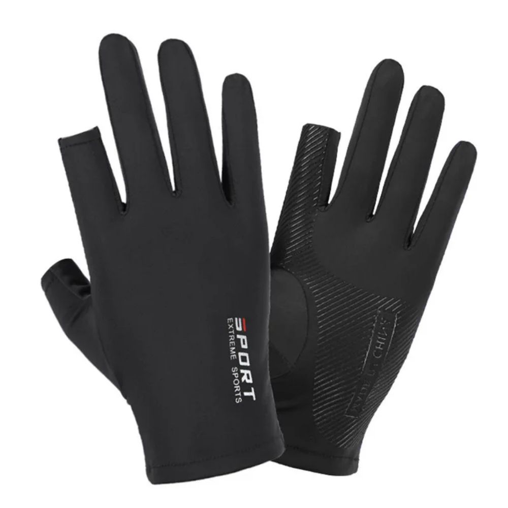 アイスシルクハーフフィンガーサイクリンググローブ 男女兼用  - Spearfishing Glove のレビューと価格