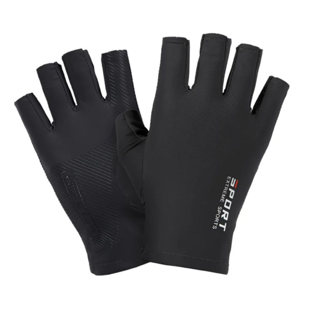 アイスシルクハーフフィンガーサイクリンググローブ 男女兼用  - Spearfishing Glove のレビューと価格
